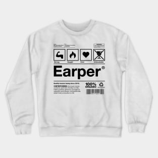 Earper Shipping Label - Wynonna Earp - Black Font Crewneck Sweatshirt